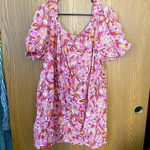 60’s Pattern Boxy Dress NWOT